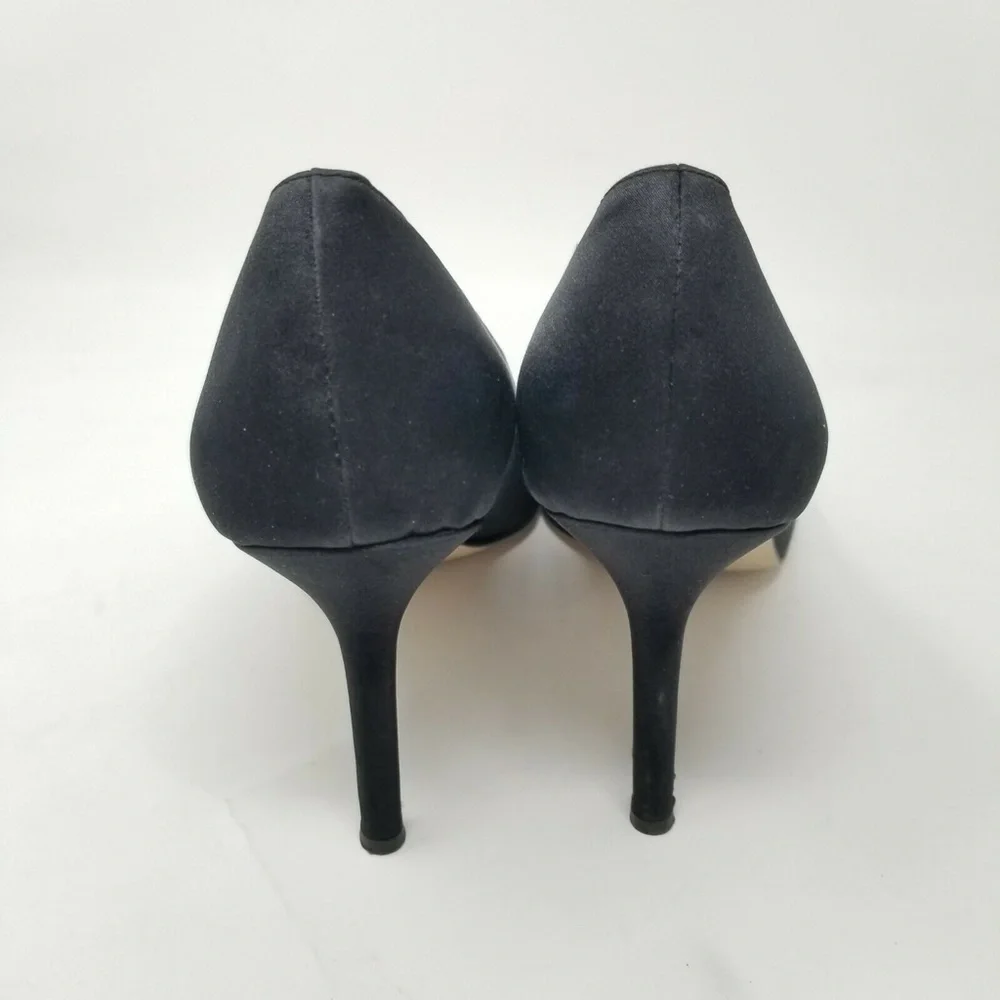 Isaac Mizrahi Black Fabric Leather Stone Slip On
